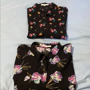 2 vans button down shirts